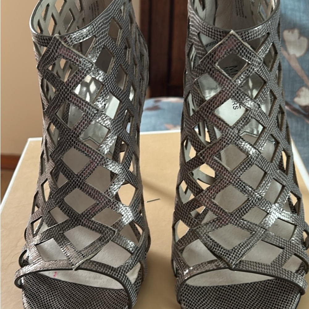 Michael Kors Silver Cutout Women's Shoes